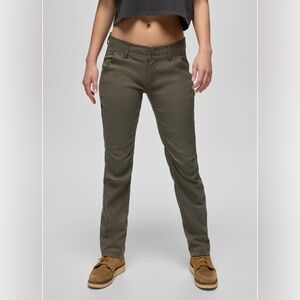 PRANA Halle Straight Climbing Pant Slate Green Size 4 Regular